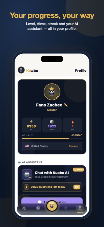 Kuabo — Your progress, your way